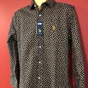 U.S. POLO ASSN Men's Wrinkle Resistant Paisley Dress Shirt - NWT